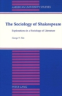 Image for The Sociology of Shakespeare