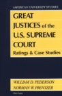 Image for Great Justices of the U.S. Supreme Court