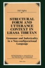 Image for Structural Form and Utterance Context in Lhasa Tibetan