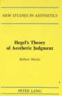 Image for Hegel&#39;s Theory of Aesthetic Judgment