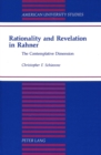Image for Rationality and Revelation in Rahner : The Contemplative Dimension