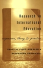 Image for Research in International Education