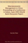 Image for Macroeconomic Management in China
