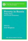 Image for Poverty in Russia : Public Policy and Private Responses