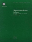 Image for Macroecenomic Reform in China : Laying the Foundation for a Socialist Economy