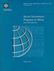 Image for Sector Investment Programs in Africa
