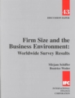 Image for Firm Size and the Business Environment : Worldwide Survey Results