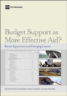 Image for Budget Support as More Effective Aid