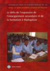 Image for Les Defis De L&#39;expansion De L&#39;enseignement Secondaire Et De La Formation a Madagascar