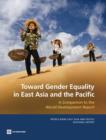 Image for Toward Gender Equality in East Asia and the Pacific