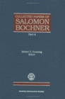Image for Collected Papers of Salomon Bochner Part 4