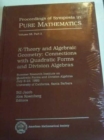 Image for $K$-Theory And Algebraic Geometry: Connections With Quadratic Forms And Division Algebras