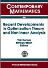 Image for Recent developments in optimization theory and nonlinear analysis