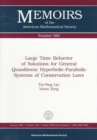 Image for Large Time Behavior of Solutions for General Quasilinear Hyperbolic-Parabolic Systems of Conservation Laws