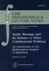 Image for Stable Marriage and Its Relation to Other Combinatorial Problems