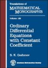 Image for Ordinary differential equations with constant coefficient