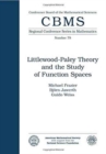 Image for Littlewood Paley Theory and the Study of Functional Spaces Papers