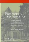 Image for Prospects in Mathematics : Invited Talks on the Occasion of the 250th Anniversary of Princeton University, March 17-21, 1996, Princeton University