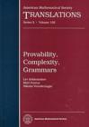 Image for Provability, Complexity, Grammars