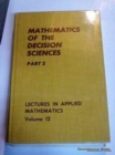 Image for Mathematics of the Decision Sciences, Part 2