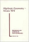 Image for Algebraic Geometry : Arcata 1974