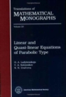 Image for Linear and Quasi-linear Equations of Parabolic Type