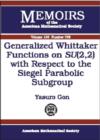 Image for Generalized Whittaker Functions on SU(2, 2) with Respect to the Siegel Parabolic Subgroup