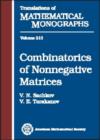 Image for Combinatorics of Nonnegative Matrices