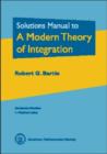 Image for Solutions Manual to a Modern Theory of Integration
