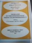 Image for Problems in the Constructive Trend in Mathematics V