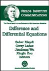 Image for Difference and Differential Equations