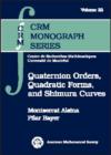 Image for Quaternion Orders, Quadratic Forms, and Shimura Curves