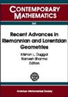 Image for Recent Advances in Riemannian and Lorentzian Geometries