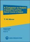 Image for A companion to analysis  : a second first and first second course in analysis