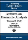 Image for Lectures on Harmonic Analysis