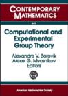 Image for Computational and experimental group theory