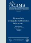 Image for Research in Collegiate Mathematics Education I