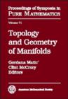 Image for Topology and Geometry of Manifolds