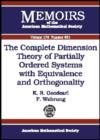 Image for The Complete Dimension Theory of Partially Ordered Systems with Equivalence and Orthogonality