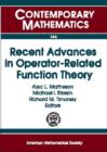 Image for Recent Advances in Operator-Related Function Theory