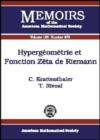 Image for Hypergeometrie et Fonction Zeta de Riemann