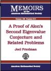 Image for A proof of Alon&#39;s second eigenvalue conjecture and related problems