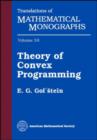 Image for Theory of Convex Programming