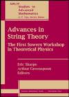 Image for Advances in String Theory : The First Sowers Workshop in Theoretical Physics
