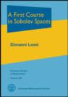 Image for A First Course in Sobolev Spaces