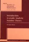 Image for Introduction to p-adic Analytic Number Theory