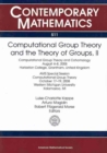 Image for Computational Group Theory and the Theory of Groups, Volume II