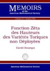 Image for Fonction Zeta des Hauteurs des Varietes Toriques non Deployees