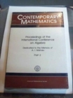 Image for Proceedings of the International Conference on Algebra Dedicated to the Memory of A.I. Mal&#39;cev, Part 2