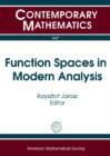 Image for Function Spaces in Modern Analysis